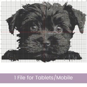 Affenpinscher Dog Cross Stitch Pattern