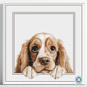 American Cocker Spaniel Cross Stitch Pattern