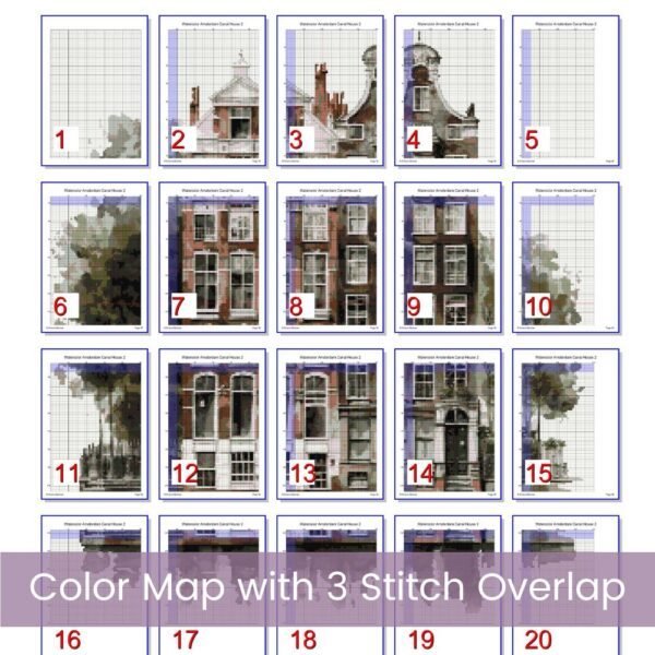 Amsterdam Canal House Cross Stitch Pattern