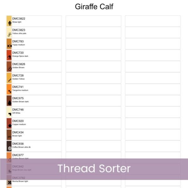 Baby Giraffe Cross Stitch Pattern