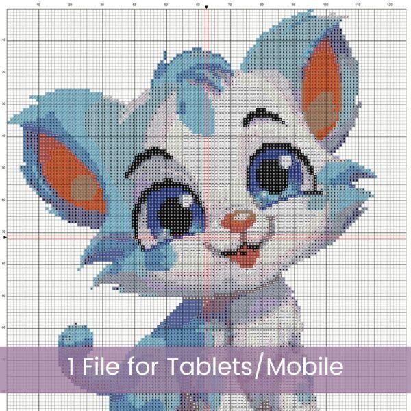 Baby Kitten Cross Stitch Pattern
