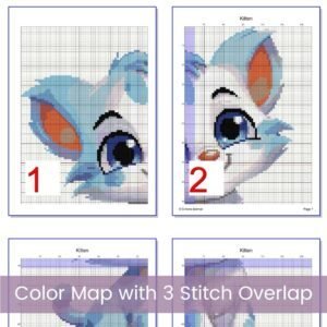 Baby Kitten Cross Stitch Pattern