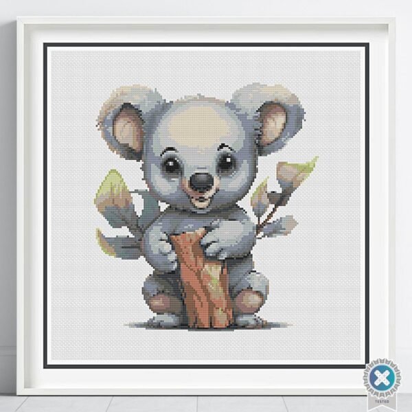 Baby Koala Cross Stitch Pattern