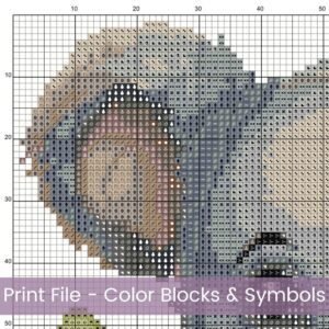 Baby Koala Cross Stitch Pattern