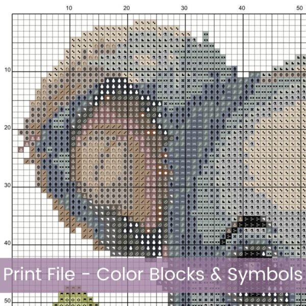 Baby Koala Cross Stitch Pattern