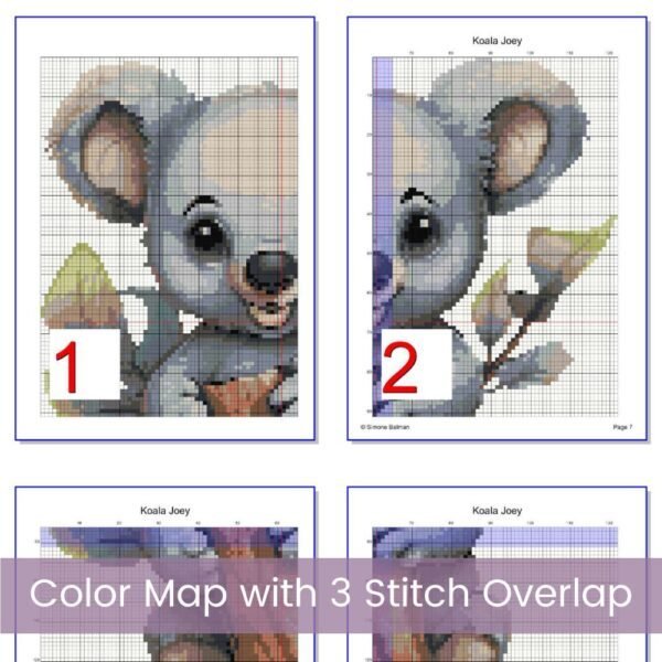 Baby Koala Cross Stitch Pattern