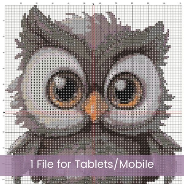 Baby Owl Cross Stitch Pattern