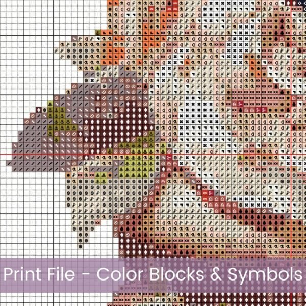 Berry Cupcake Cross Stitch Pattern