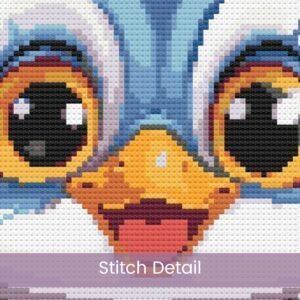Baby Blue Bird Chick Cross Stitch Pattern