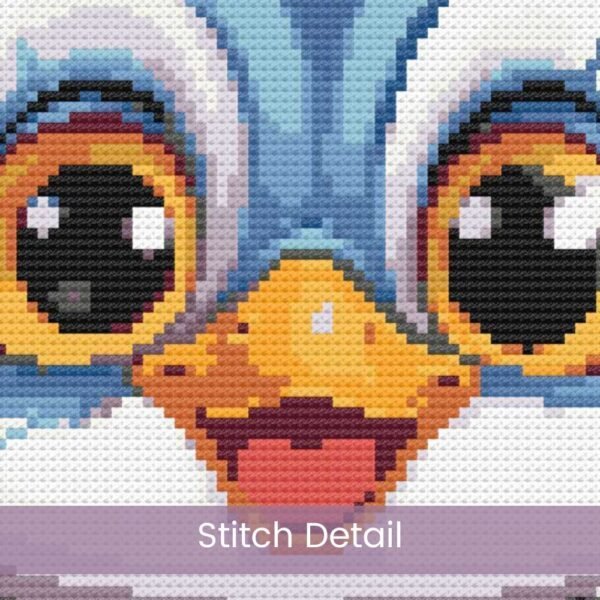 Baby Blue Bird Chick Cross Stitch Pattern