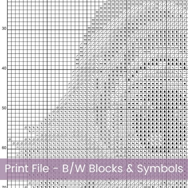 Baby Blue Bird Chick Cross Stitch Pattern