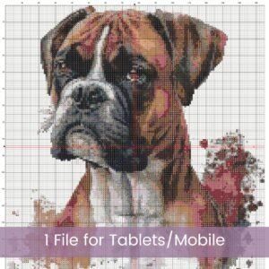 Boxer Dog Cross Stitch Pattern