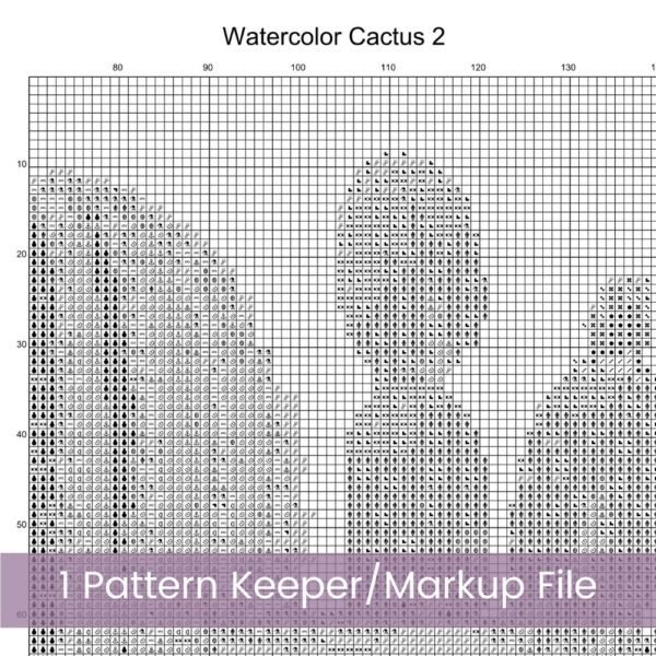 Cactus Cross Stitch Pattern