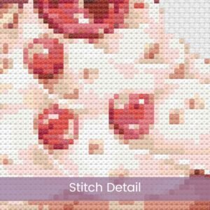 Cherry Cupcake Cross Stitch Pattern, Sweet Treat, Baking Art, Dessert Embroidery, Cupcake Decor Gift, Kitchen Art, Digital Cross Stitch PDF