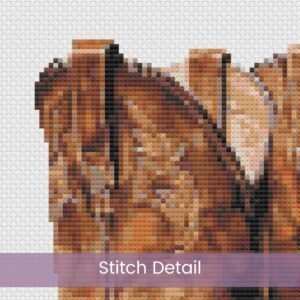 Cowboy Boots Cross Stitch Pattern