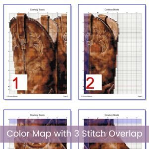 Cowboy Boots Cross Stitch Pattern