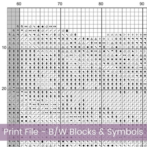 Cowboy Hat Cross Stitch Pattern