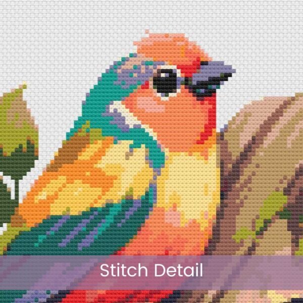 Flower Birdhouse Cross Stitch Pattern