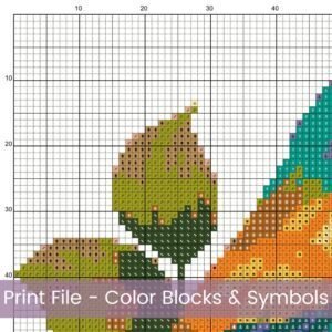 Flower Birdhouse Cross Stitch Pattern