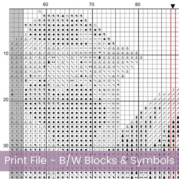 Flower Birdhouse Cross Stitch Pattern