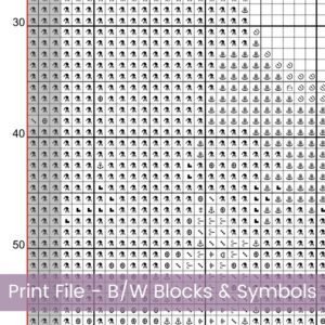 Forest & Mountains Cross Stitch Pattern