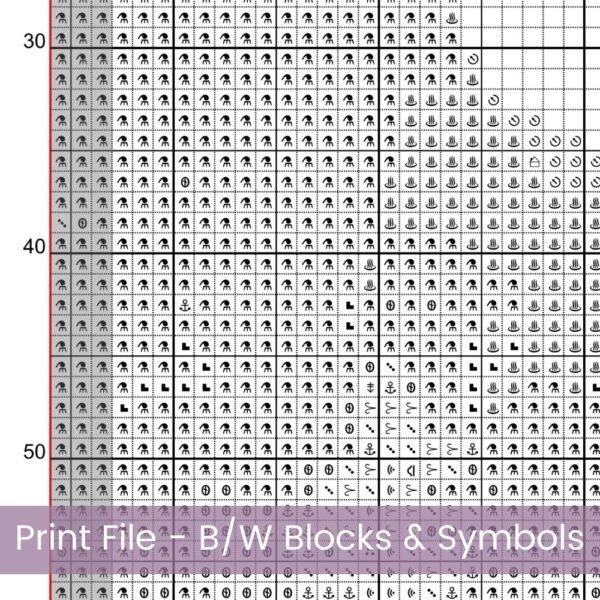 Forest & Mountains Cross Stitch Pattern