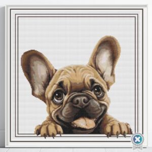 French Bulldog Cross Stitch Pattern
