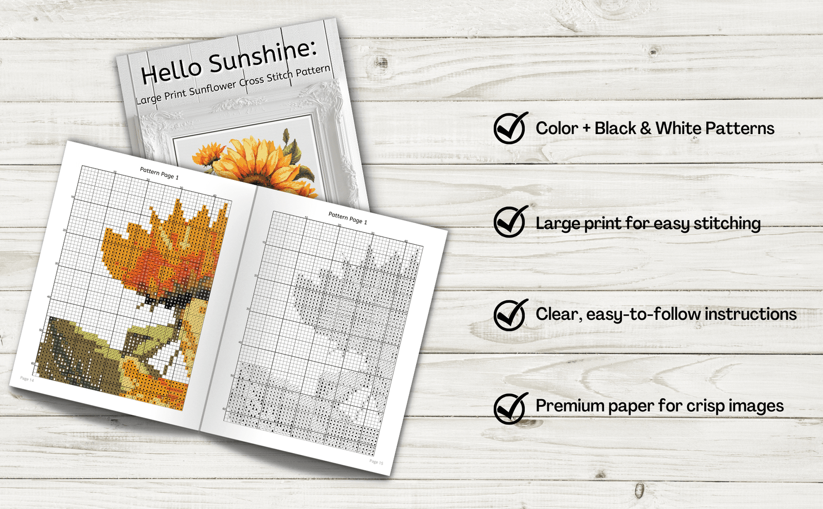 Sunflower Cross Stitch pattern