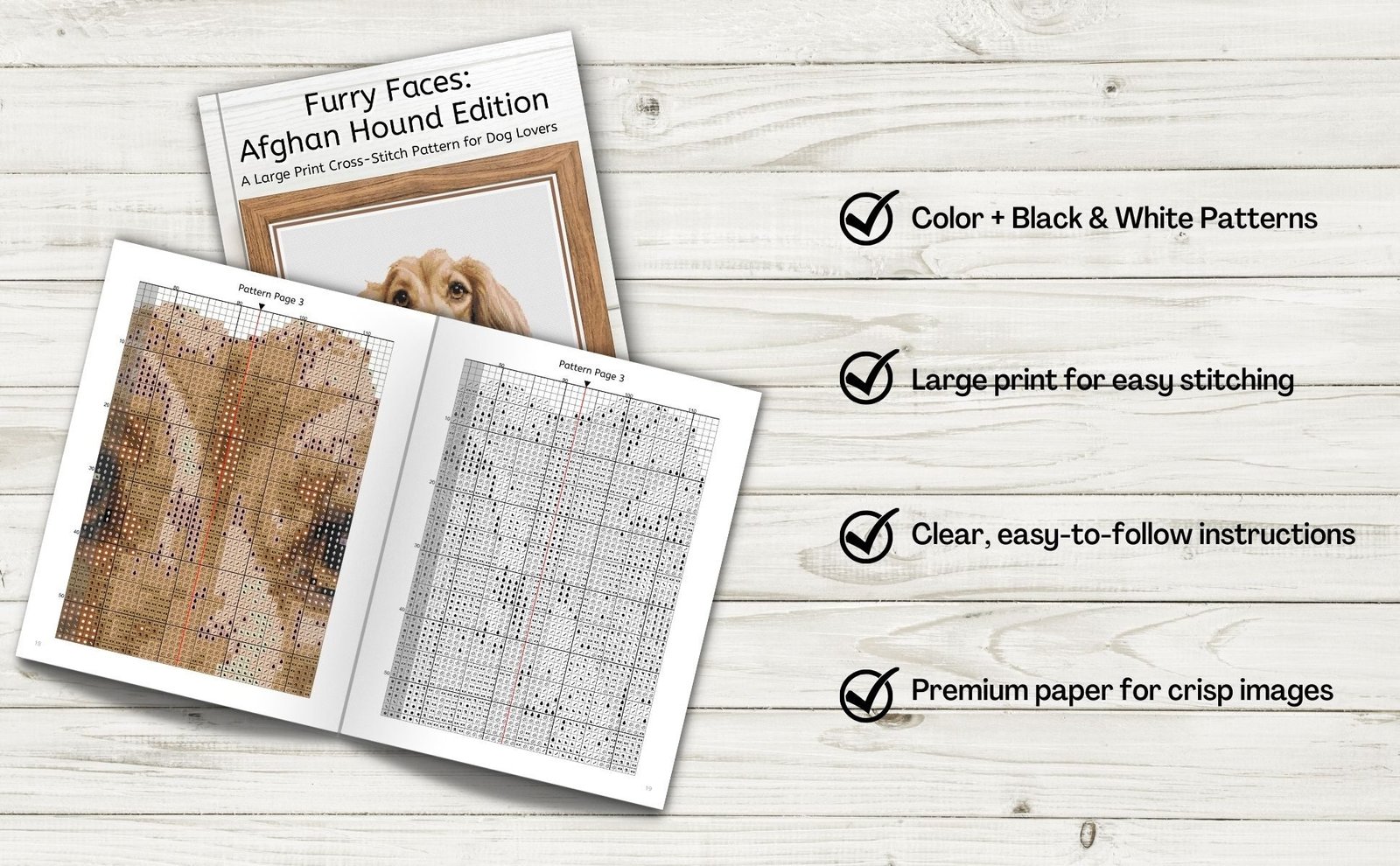 Afghan Hound Cross Stitch Pattern
