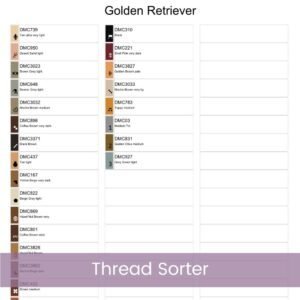Golden Retriever Cross Stitch Pattern