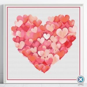Hearts Heart Cross Stitch Pattern