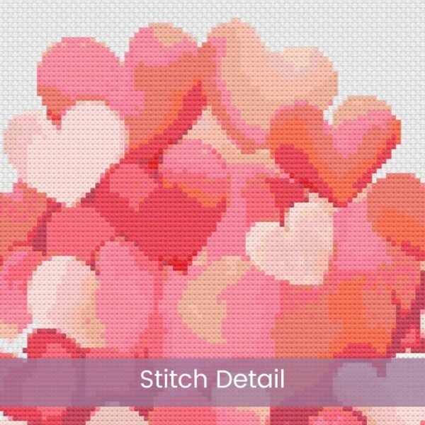 Hearts Heart Cross Stitch Pattern