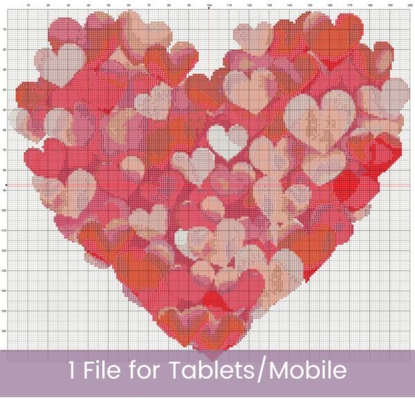 Hearts Heart Cross Stitch Pattern