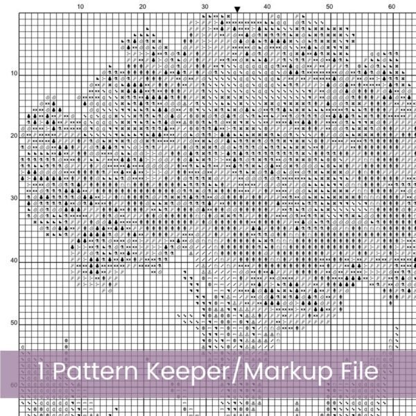 January Birth Month Flower Counted Cross Stitch PDF Pattern, Carnation Cross Stitch Pattern, Instant Download, Modern Floral Cross Stitch