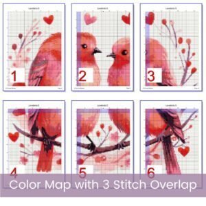 Lovebirds Cross Stitch Pattern