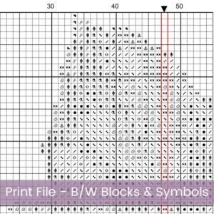 March Birth Month Flower Counted Cross Stitch PDF Pattern, Daffodil Cross Stitch Pattern, Instant Download, Modern Floral Cross Stitch Gift