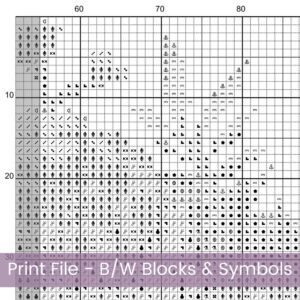 Marigold Heart Counted Cross Stitch PDF Pattern, October Flower Birth Month Heart Cross Stitch Pattern, Flowers Pattern, Instant Download
