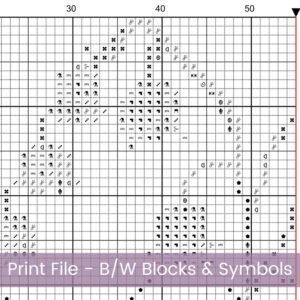 May Birth Month Flower Counted Cross Stitch Pattern, Lily-of-the-Valley Cross Stitch Pattern, Instant Download, Modern Floral Cross Stitch