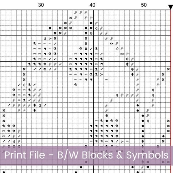 May Birth Month Flower Counted Cross Stitch Pattern, Lily-of-the-Valley Cross Stitch Pattern, Instant Download, Modern Floral Cross Stitch