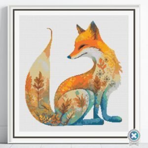 Nordic Fox Cross Stitch Pattern