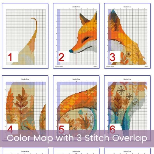 Nordic Fox Cross Stitch Pattern