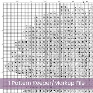 November Birth Month Flower Counted Cross Stitch Pattern, Chrysanthemum Cross Stitch Pattern, Instant Download, Modern Floral Cross Stitch
