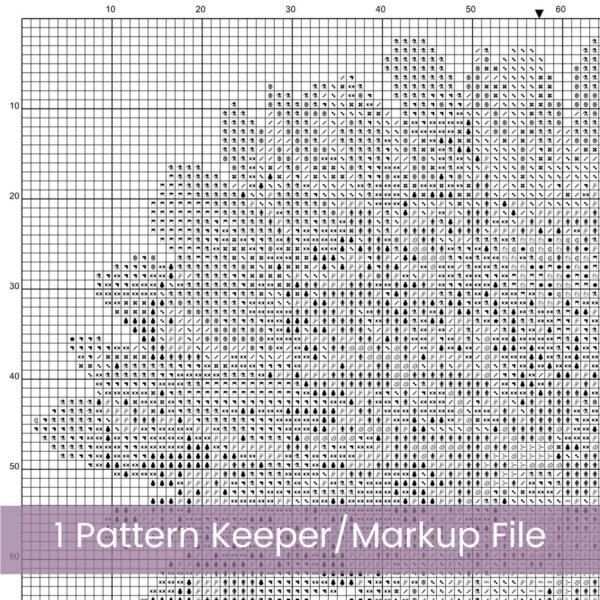 November Birth Month Flower Counted Cross Stitch Pattern, Chrysanthemum Cross Stitch Pattern, Instant Download, Modern Floral Cross Stitch