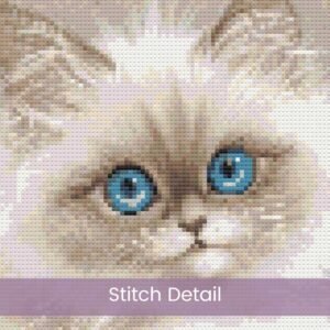 Ragdoll Kitten Cross Stitch Pattern