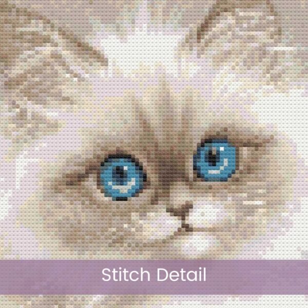 Ragdoll Kitten Cross Stitch Pattern