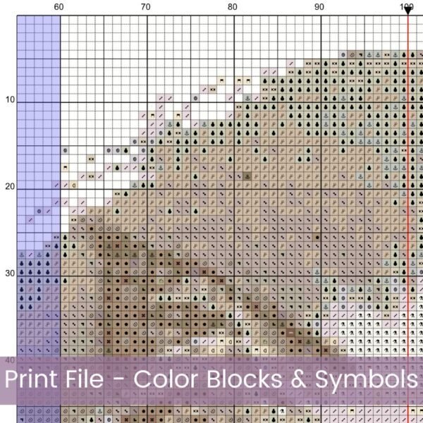 Ragdoll Kitten Cross Stitch Pattern