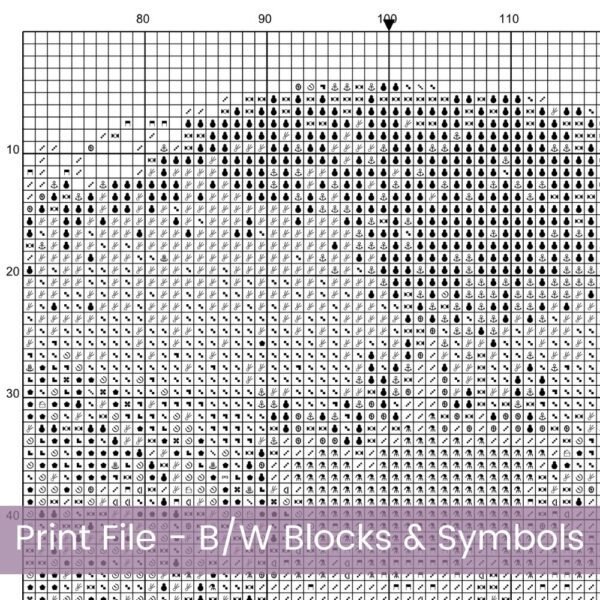 Ragdoll Kitten Cross Stitch Pattern