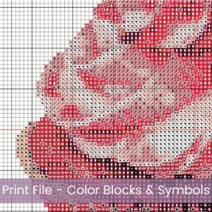 Red Velvet Cupcake Cross Stitch Pattern, Sweet Treat Embroidery Art Digital Cupcake Pattern Kitchen Decor Stitch PDF Baking Decor Gift Idea