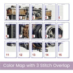Vintage Camera Cross Stitch Pattern, Retro Photography Embroidery, Antique Camera Decor, Rustic Handmade Camera Art, Photography Lover Gift