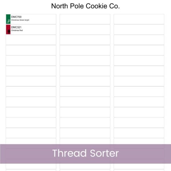 North Pole Cookie Co. Cross Stitch Pattern | Christmas Kitchen Decor